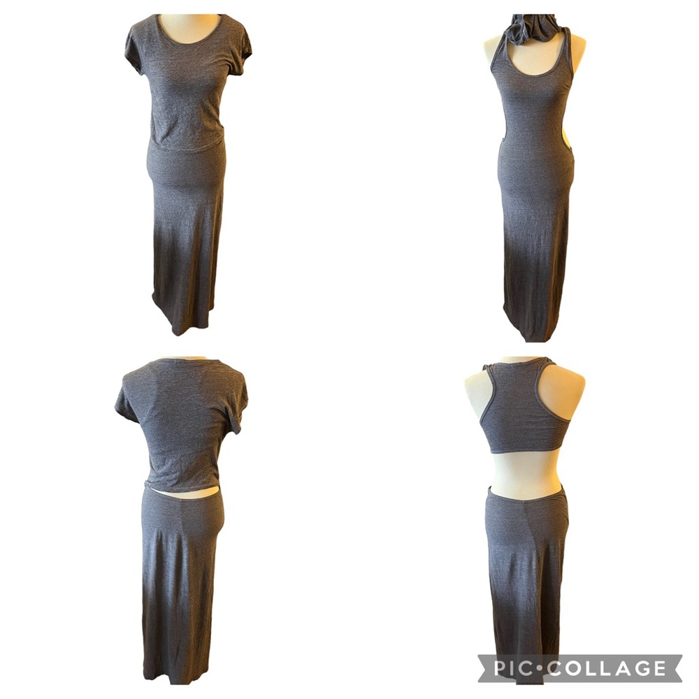 Monrow Gray T-shirt dress